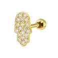 Hamsa Helix Ear Piercing TIP-3320